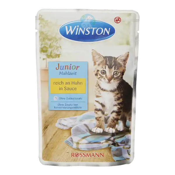 پوچ بچه گربه با طعم مرغ Winston
